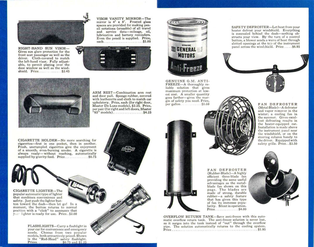 1939 Chevrolet Accessories Booklet Page 5
